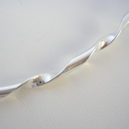 Mexican Twisted Silver Plated Choker