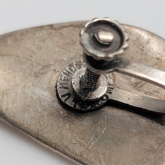 Vintage Silver Cave Paintings Screw Earrings