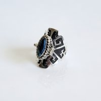 Aztec Oxidized Silver Poison Ring Aztec Oxidized Silver Poison Ring