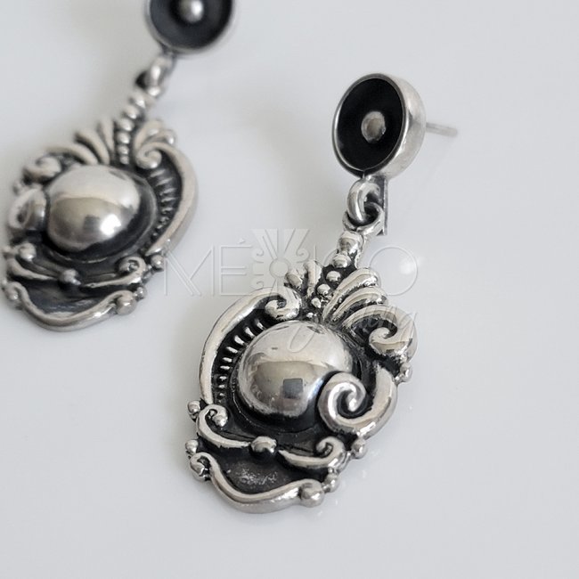 Sterling Silver Earrings, Margot de Taxco Molds