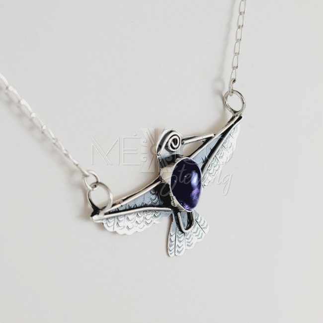 Silver Flying Bird of Hope Chain