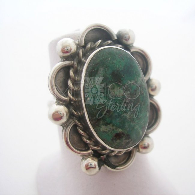 Vintage Taxco Silver Wild Flower Ring