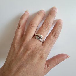 Sterling Silver Tight Embrace Ring