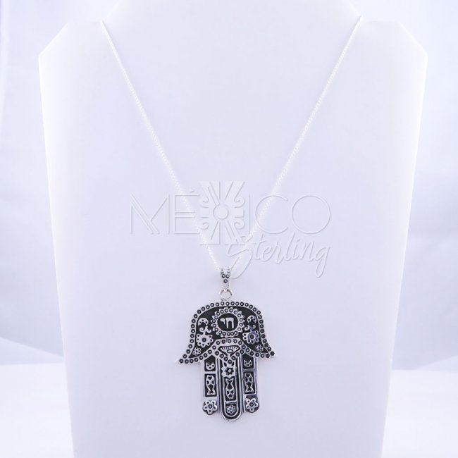 Taxco Silver "Hamsa Hand" Pendant