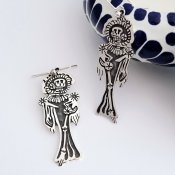 Silver Fashionable Catrina Long Earrings