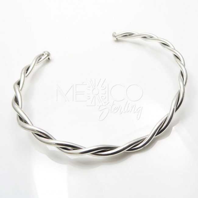 Taxco Silver Braided Illusion Choker