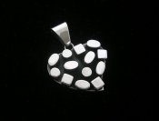 Handmade Taxco Sterling Silver Broken Heart Pendant