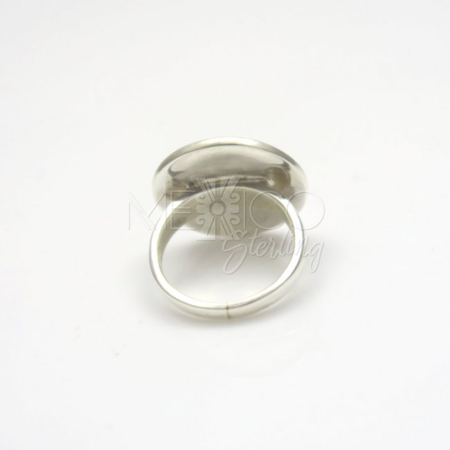Silver and Mother of Pearl Sea Life Ring