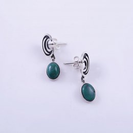 Delicate Taxco Silver Magical Moon Post Earrings