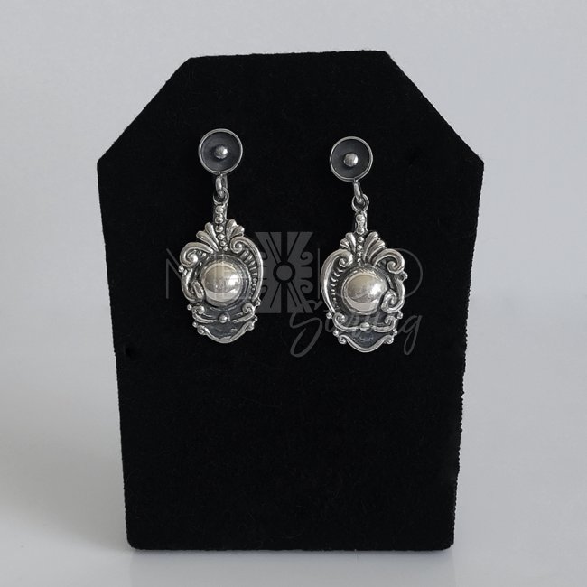 Sterling Silver Earrings, Margot de Taxco Molds