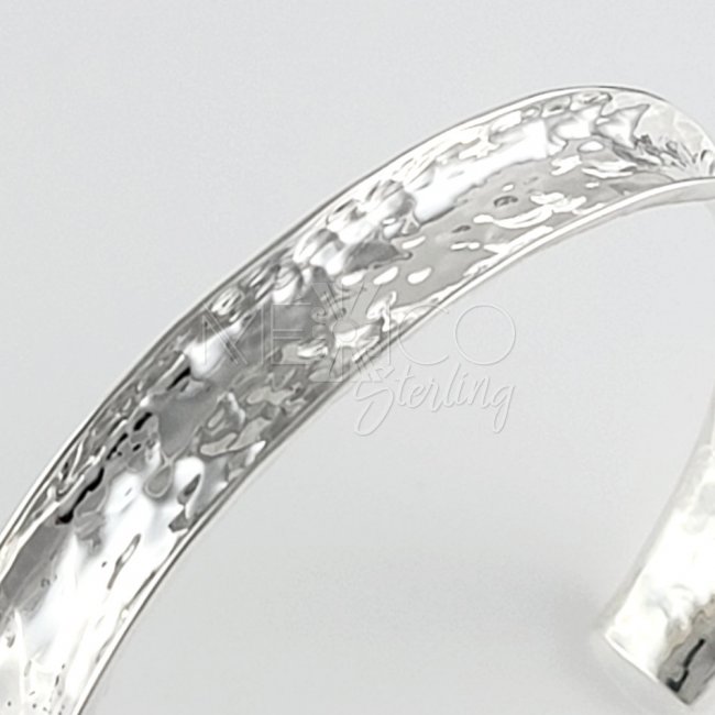 Silver Delicate Hammered Beauty Cuff