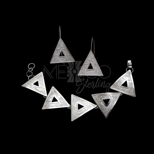 Silver Geometric Dream Earrings
