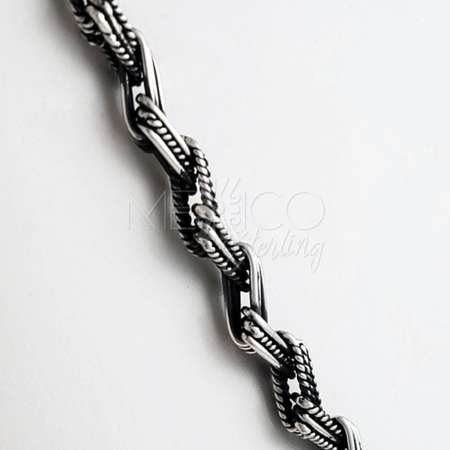 950 Taxco Silver Zig Zag Necklace