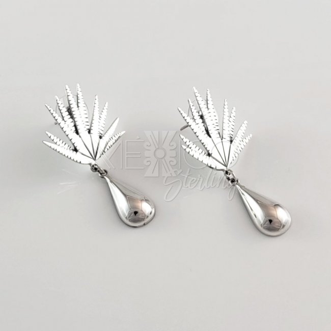 Mexican Silver Agave Earrings