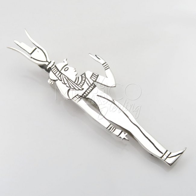 Silver Egypt Goddess Isis Brooch-Pendant