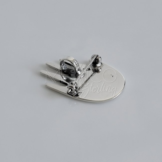 Sterling Silver Tribal Hand Pin-Pendant