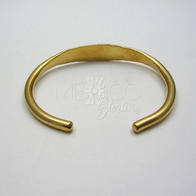 Mexican Hammered Tumbaga Bangle Cuff