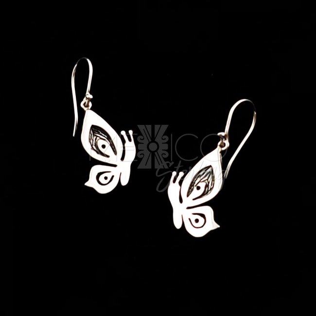 Silver Summer Butterflies Earrings