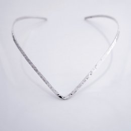 Solid Silver Taxco Hammered Choker