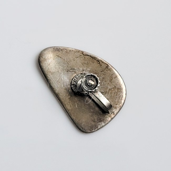 Vintage Silver Cave Paintings Screw Earrings