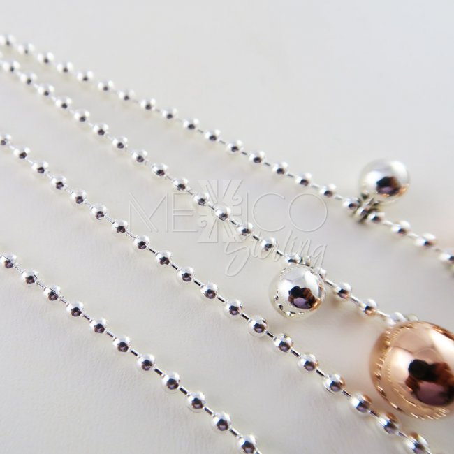 Sterling Silver Playful Planets Necklace Chain
