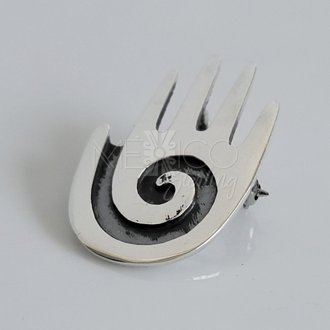 Sterling Silver Tribal Hand Pin-Pendant