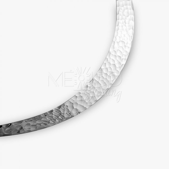 Taxco Silver Hammered Choker