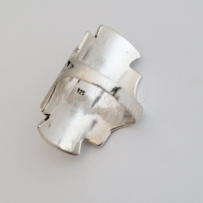 Taxco Silver Aztec Dream Poison Ring