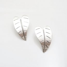 Taxco Silver Fairy Leaves Earrings