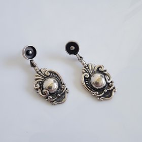 Sterling Silver Earrings, Margot de Taxco Molds