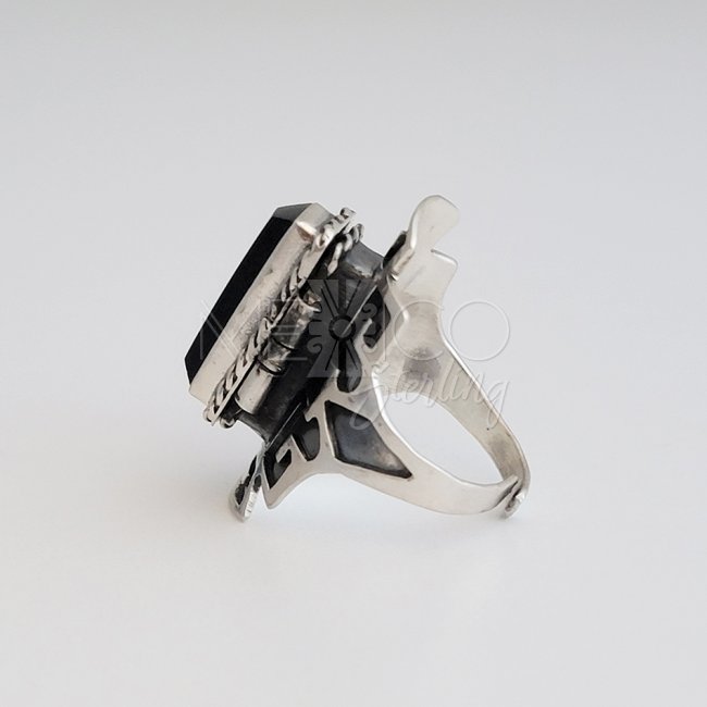Taxco Silver Aztec Dream Poison Ring