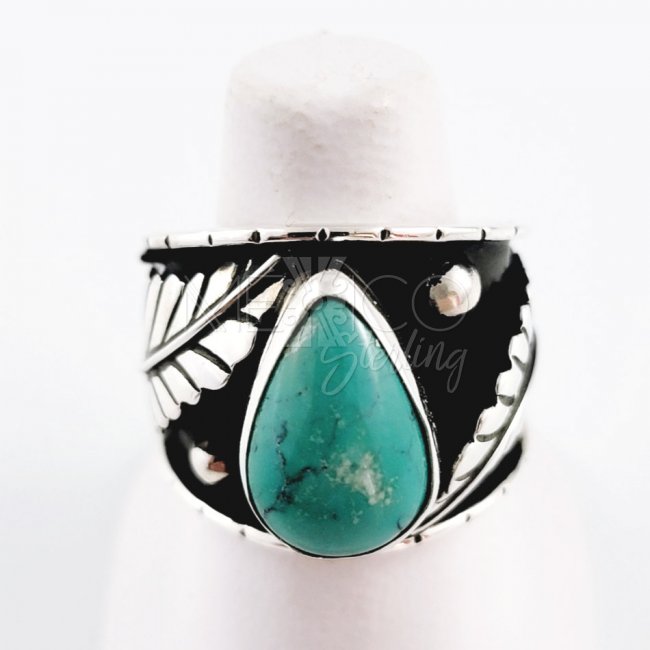 Jungle Beauty Silver and Turquoise Ring
