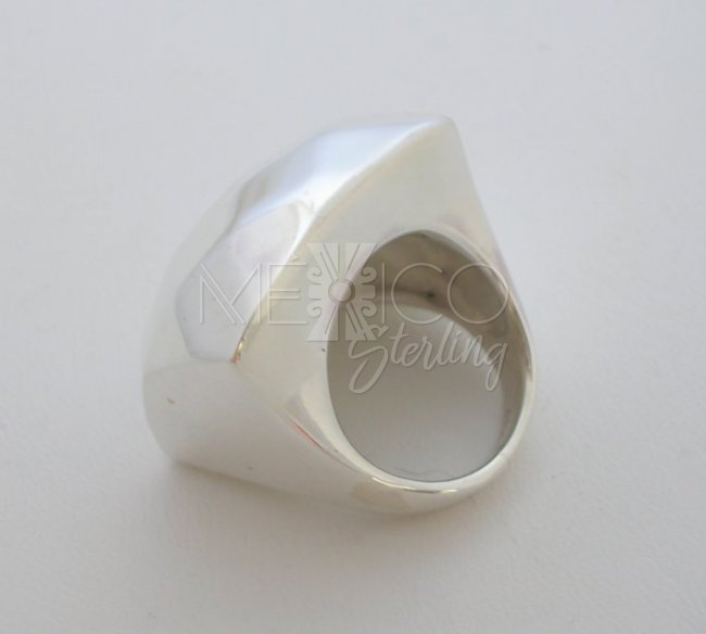Geometric Taxco Sterling Silver Ring