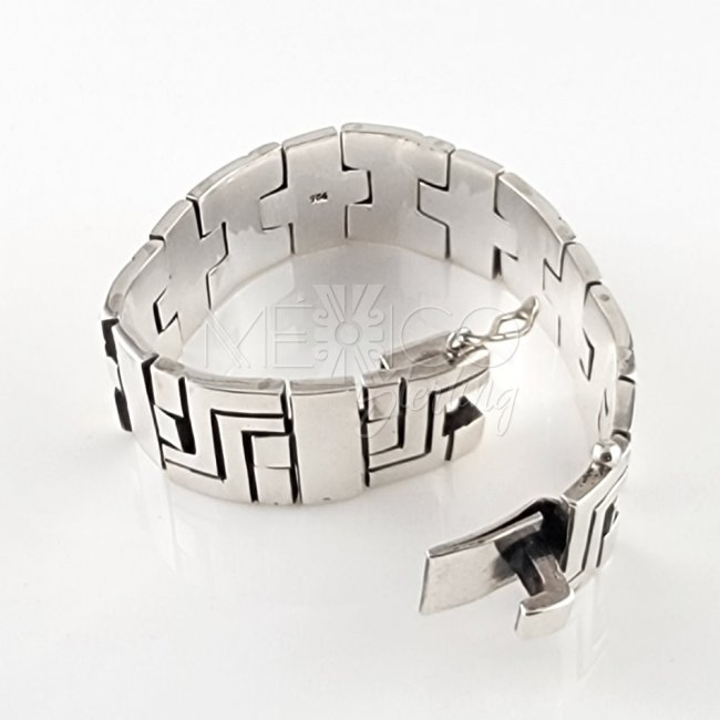 Solid Silver Aztec Dream Bracelet