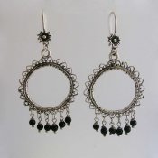 Silver Suns Taxco Earrings