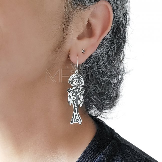Silver Fashionable Catrina Long Earrings