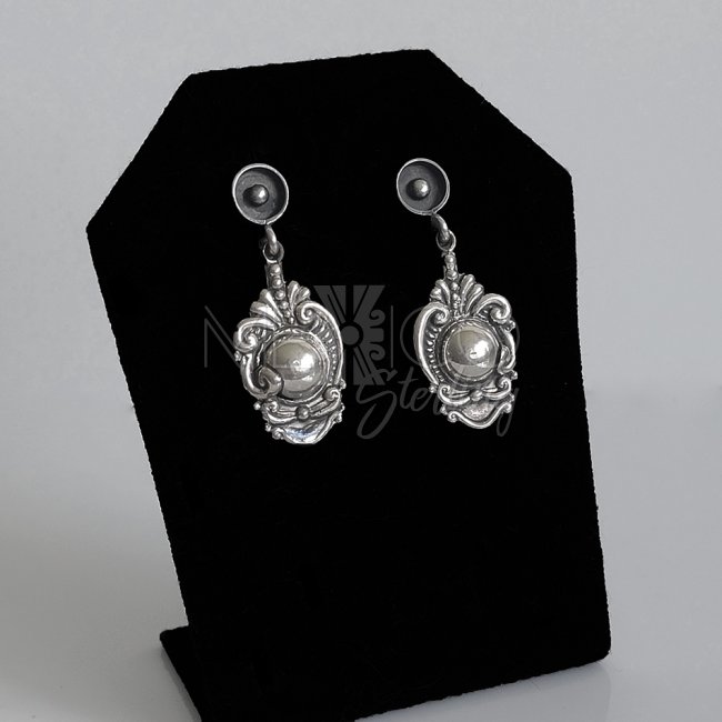 Sterling Silver Earrings, Margot de Taxco Molds