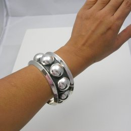 Stunning Large Taxco Silver Cuff
