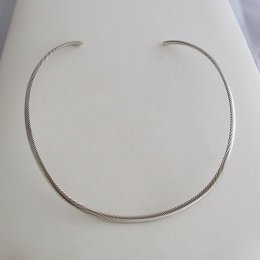 Delicate Taxco Silver Round Rope Choker