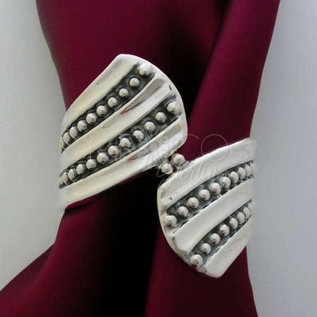 Mexican Silver Decorated Cuff Bracelet