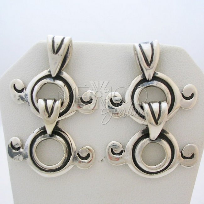 Silver Earrings William Spratling Reproduction
