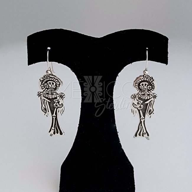 Silver Fashionable Catrina Long Earrings
