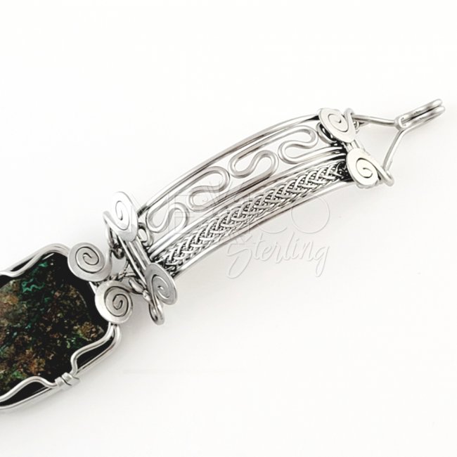 Stainless Steel And Agate Bracelet