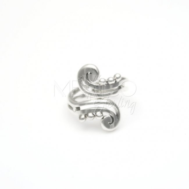 Silver Magic Mayan Waves Ring