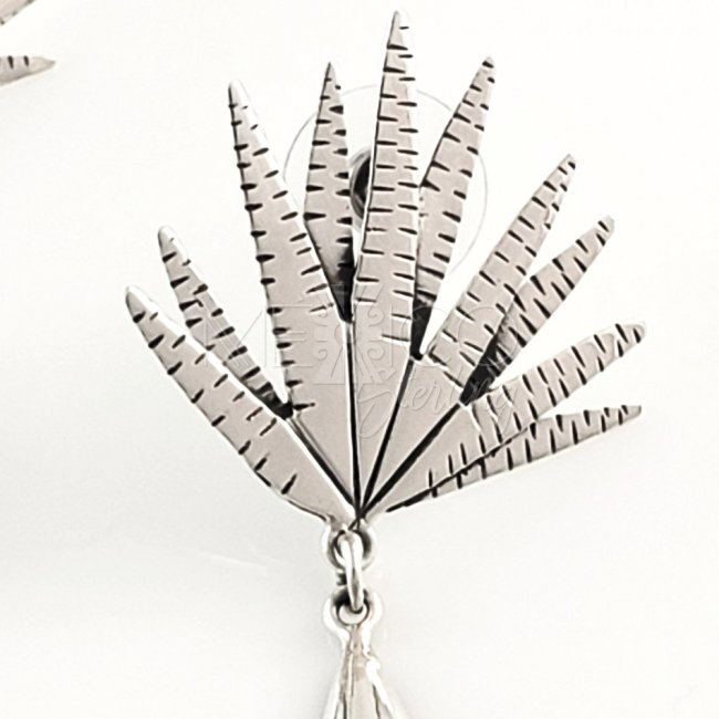 Mexican Silver Agave Earrings