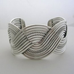 Taxco Cuff Bracelet Solid Silver Beauty