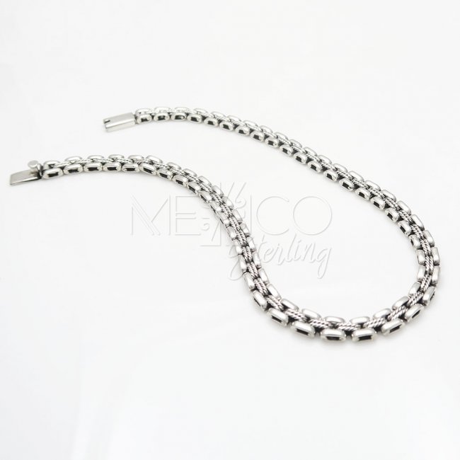Contemporary Taxco Silver necklace