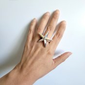 Bold Taxco Silver Five Point Star Ring